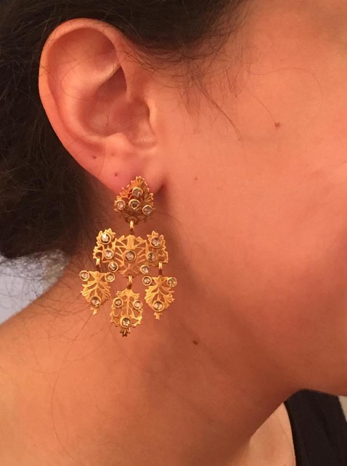 Summayya Gold Plate Earrings