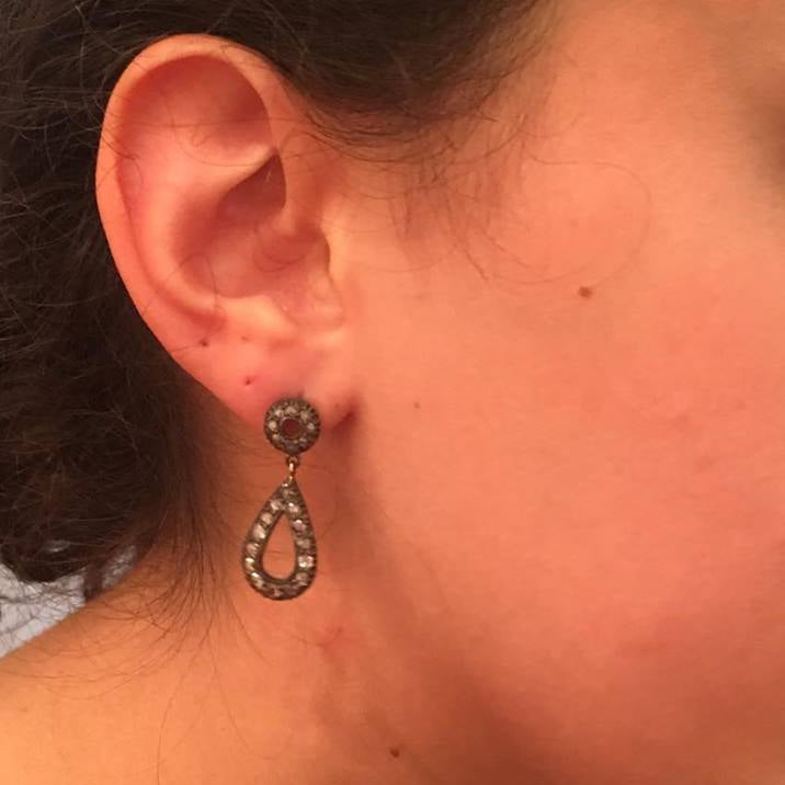 Teardrop Outline Earrings