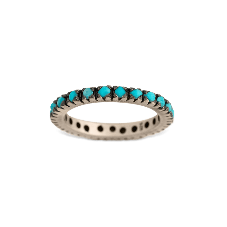 Turquoise Single Row Ring