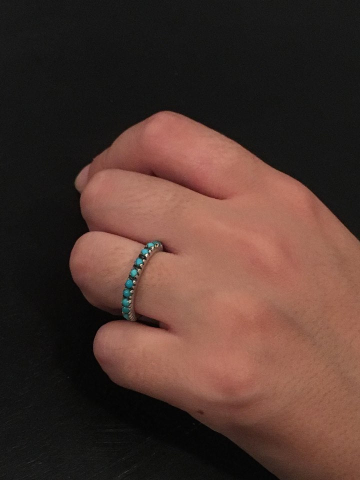 Turquoise Single Row Ring