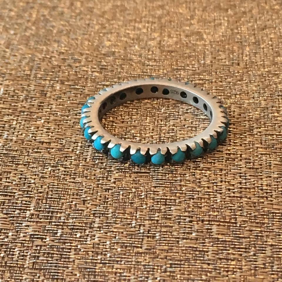 Turquoise Single Row Ring