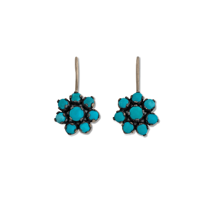 Turquoise Small Flower Earrings