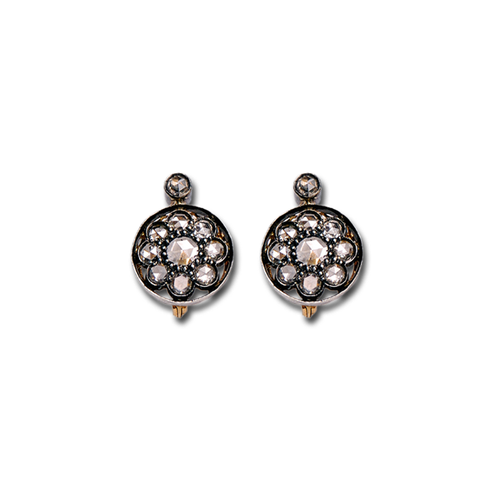 Venice Round Hinge Hook Earrings