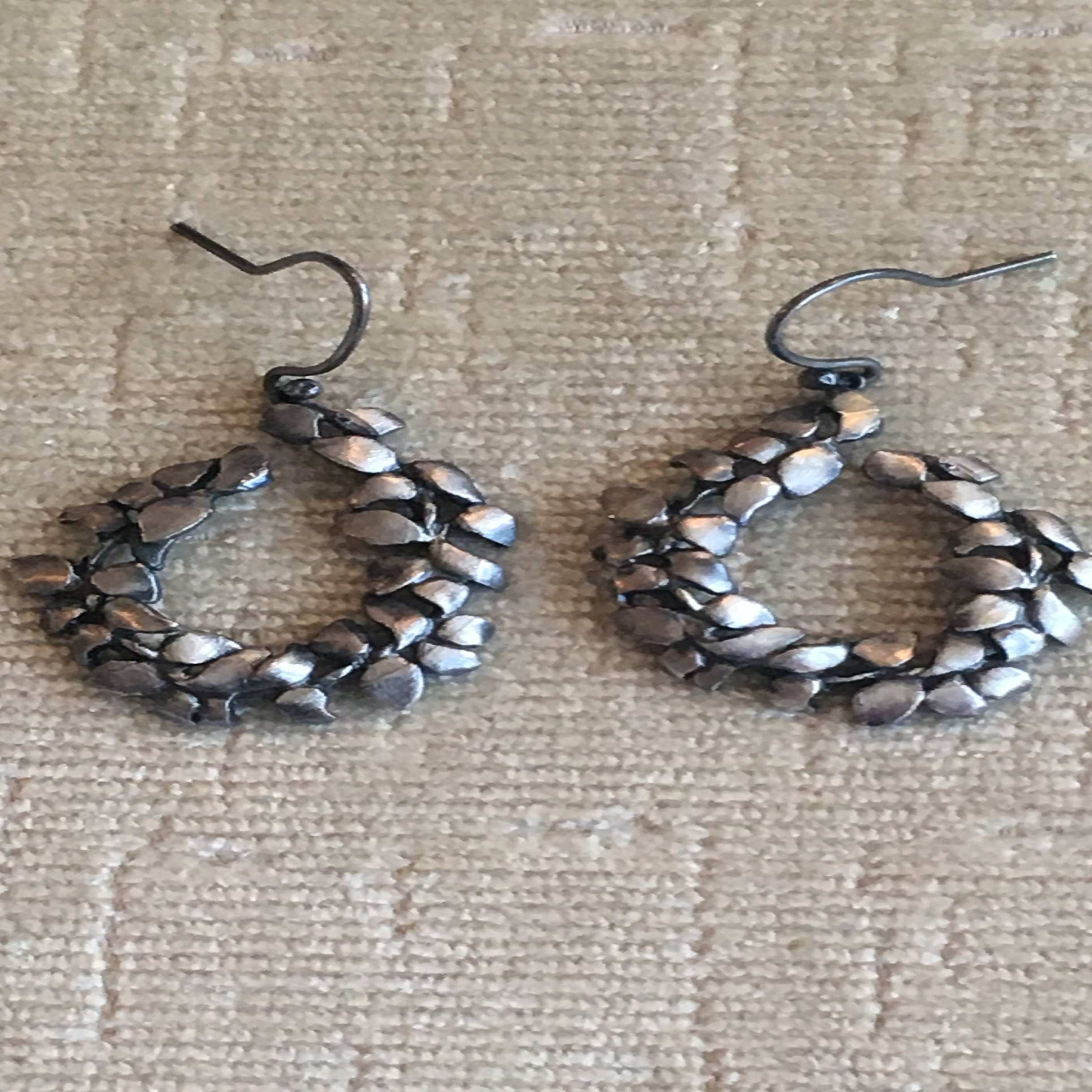 Victoria Flat Loop Earring (Patina)