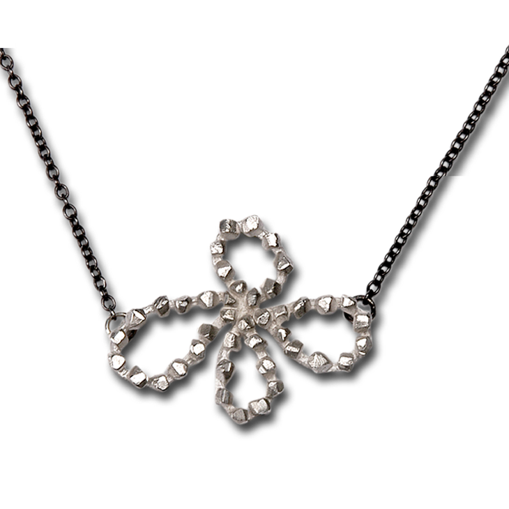 Victoria Silver Flower Pendant