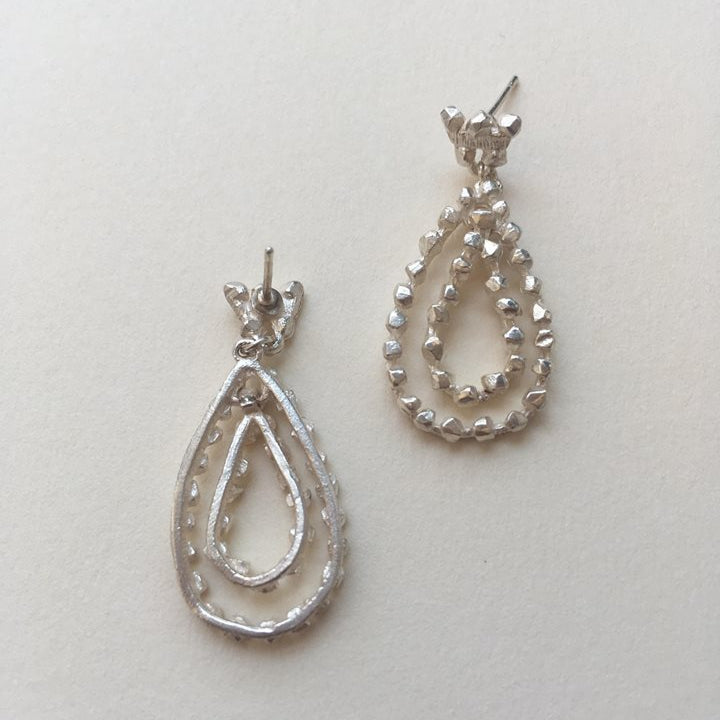 Victoria Teardrop Silver Earrings