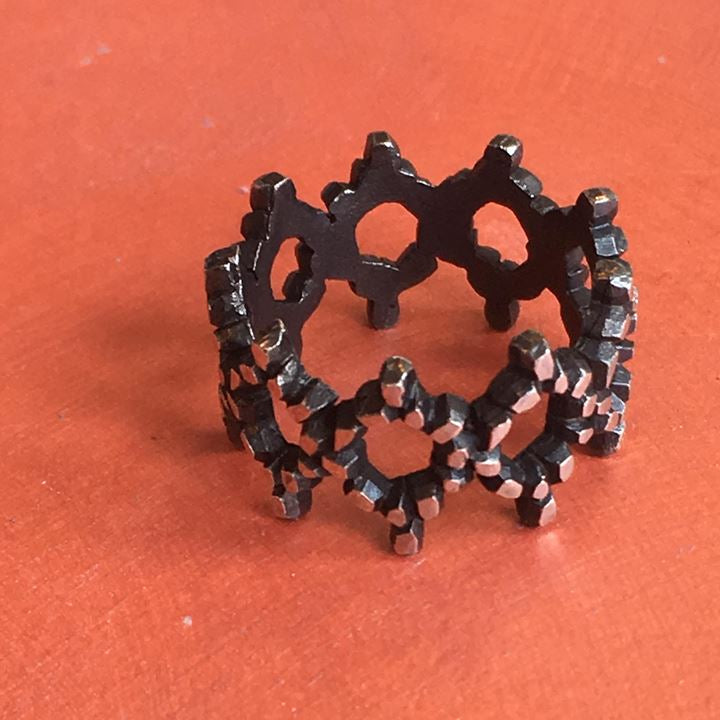 Victoria Lattice Ring (Patina)