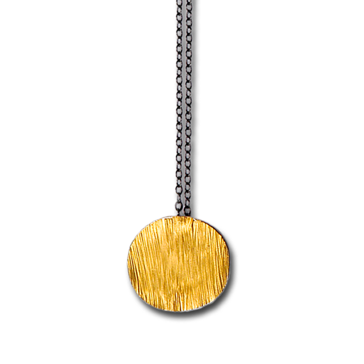 Water Gold Pendant Necklace