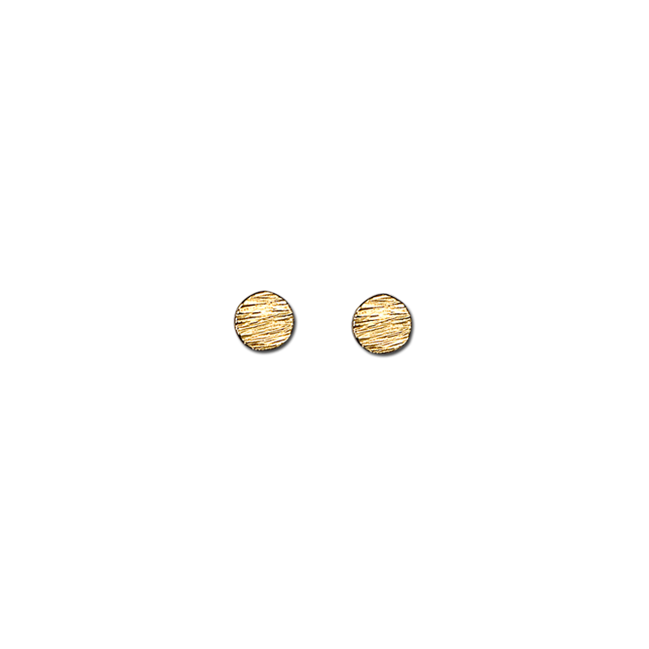 Water Oval Gold Small Earrings