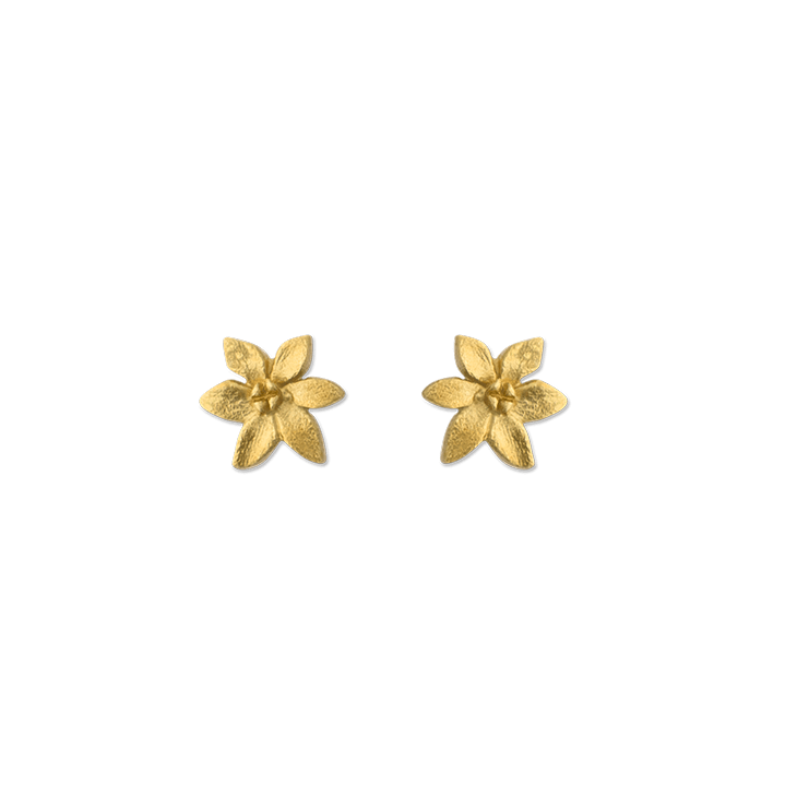 Zinnia Mini Gold Earrings